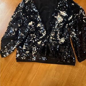 Black Sequin cardigan
